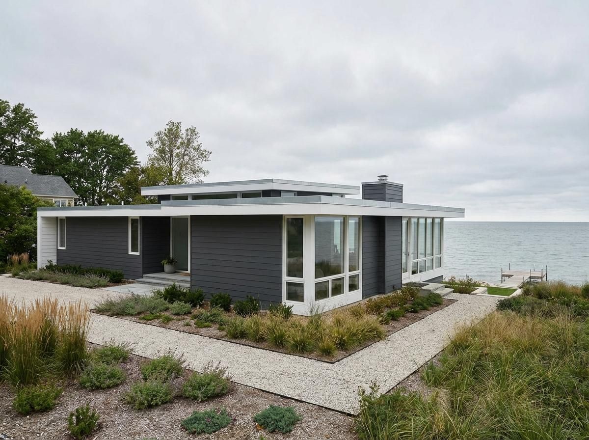 Contemporary Home Exterior - Fox Point, WI - Renaissance Man Painter