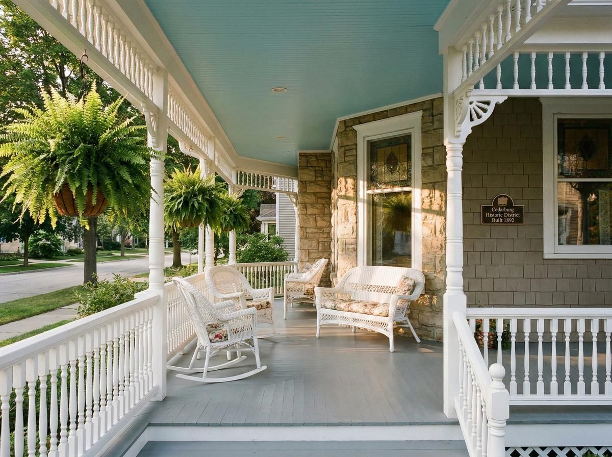 Victorian Porch Restoration - Cedarburg, WI - Renaissance Man Painter
