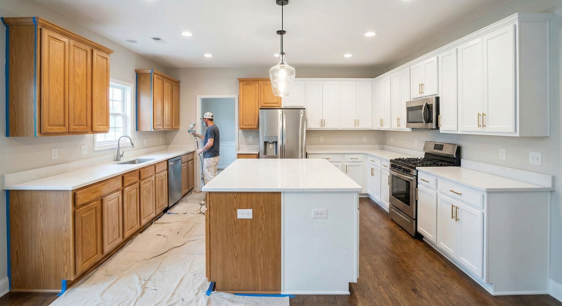 Cabinet Refinishing in Mequon Wisconsin - Renaissance Man Painter